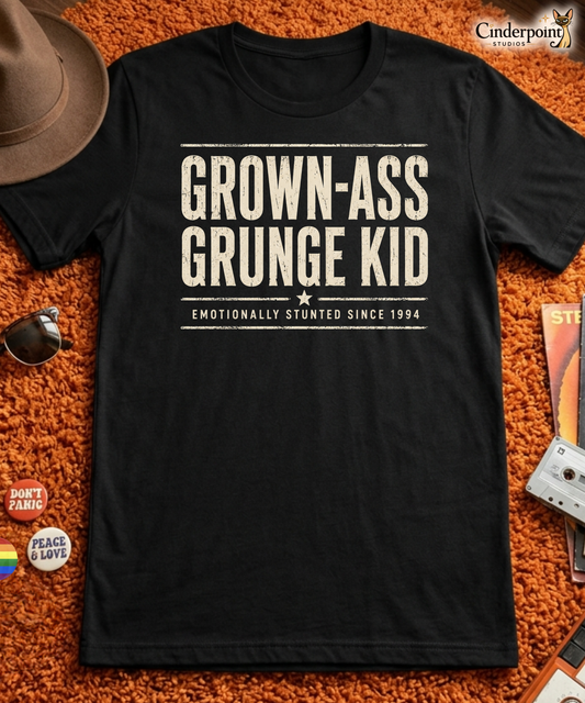 Grown-Ass Grunge Kid Tee | 90s Alternative Nostalgia Shirt