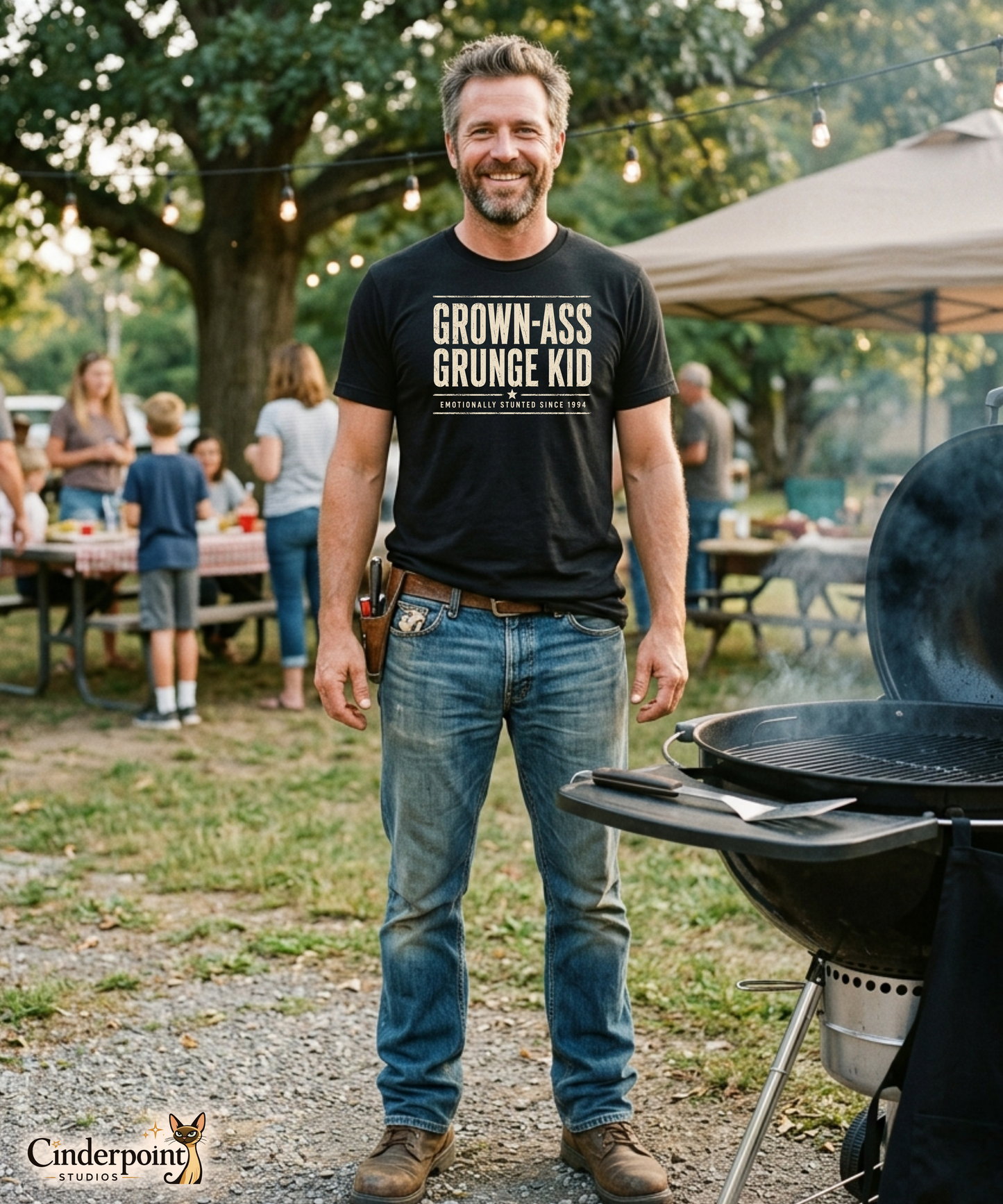 Grown-Ass Grunge Kid Tee | 90s Alternative Nostalgia Shirt